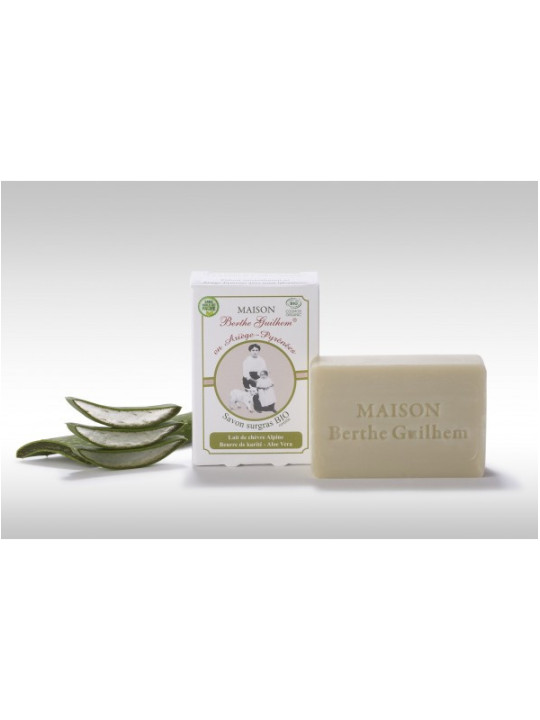 Savon lait de chèvre Karité / Aloe Vera certifié Bio