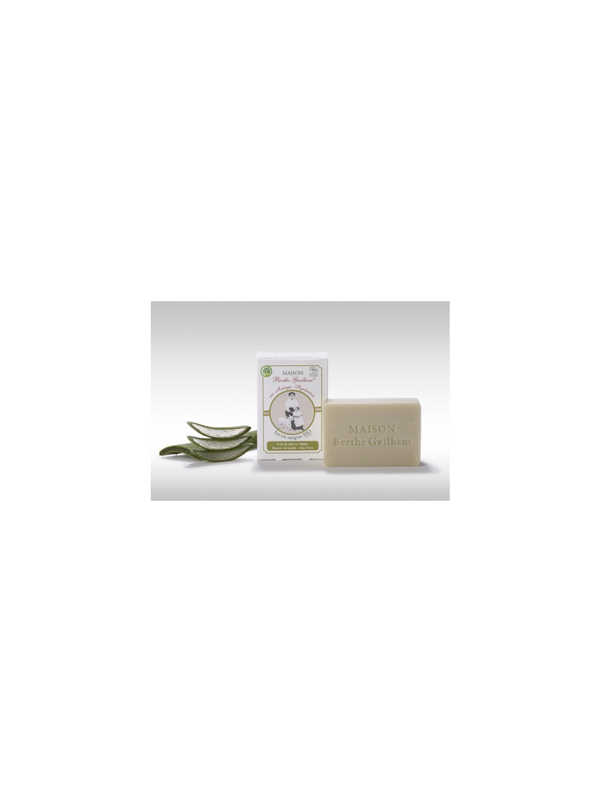 Savon lait de chèvre Karité / Aloe Vera certifié Bio