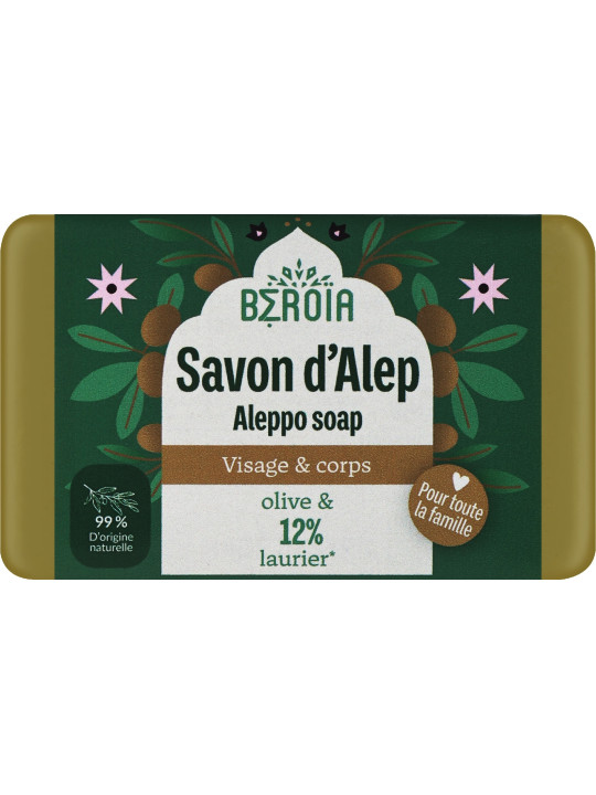Savon d'Alep 12% d'huile de baie de laurier Beroia - 100g